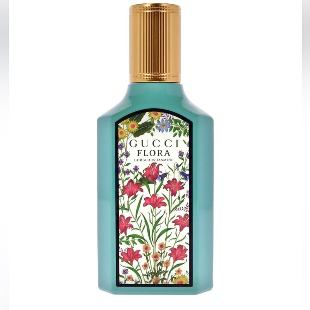 EMPTY bottle Gucci Flora Jasmine Eau de Parfum in Teal